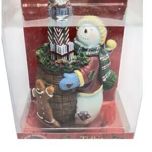 Boston Warehouse Tidbit 2 Spreaders Set Snowman New by Susan Winget Holiday